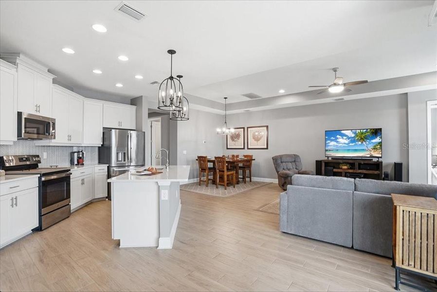 Furnished interior view inside a new home in Cypress Glen at River Wilderness, Parrish (Image 17).