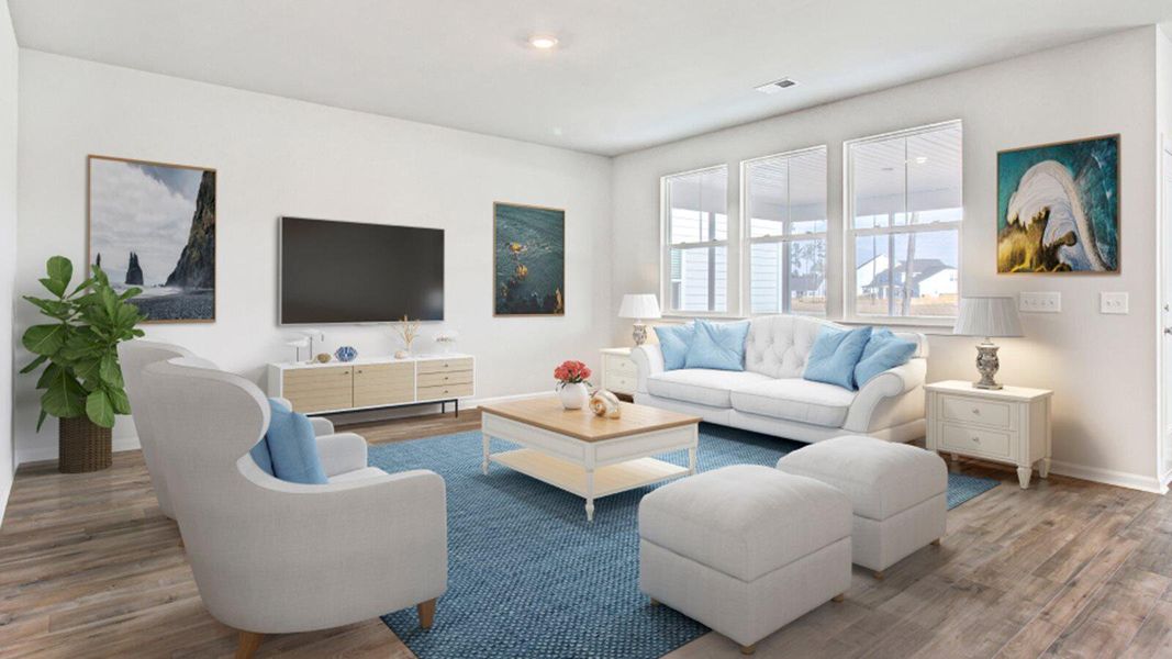 Furnished interior view inside a new home in Heron's Walk at Summers Corner, Summerville (Image 5).