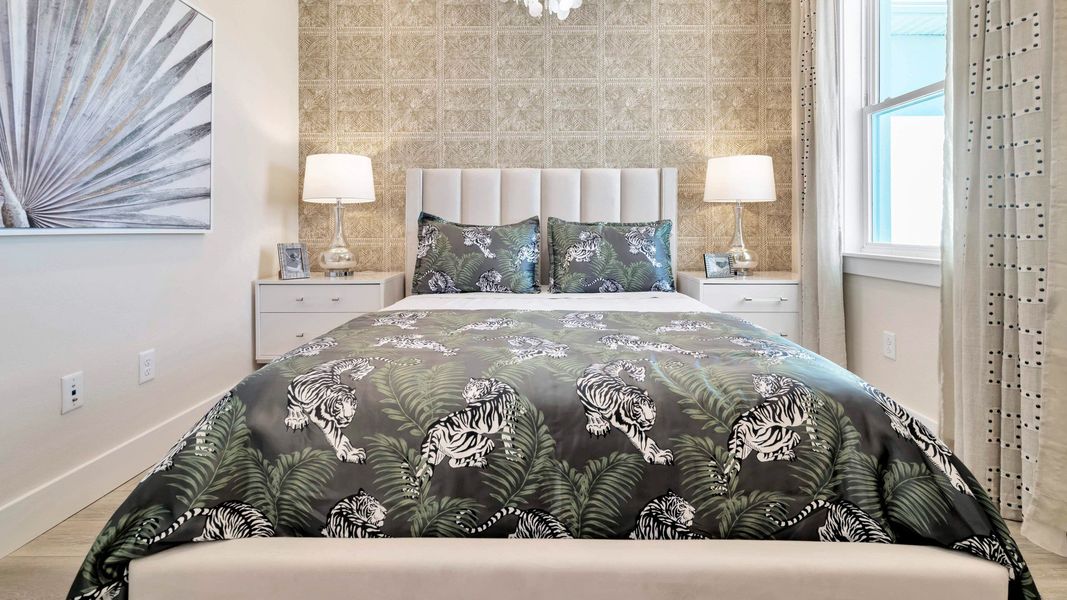 Furnished interior view inside a new home in Lagoon Residences at Epperson, Wesley Chapel (Image 22).