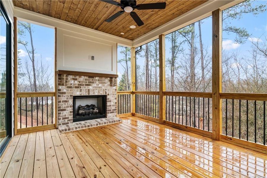 Exterior details and patio area of a home in , Marietta (Image 3).