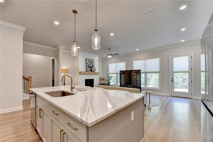 Furnished interior view inside a new home in , Canton (Image 16).