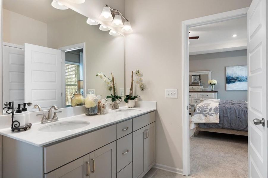 Furnished interior view inside a new home in Jones Ridge, Dallas (Image 12).