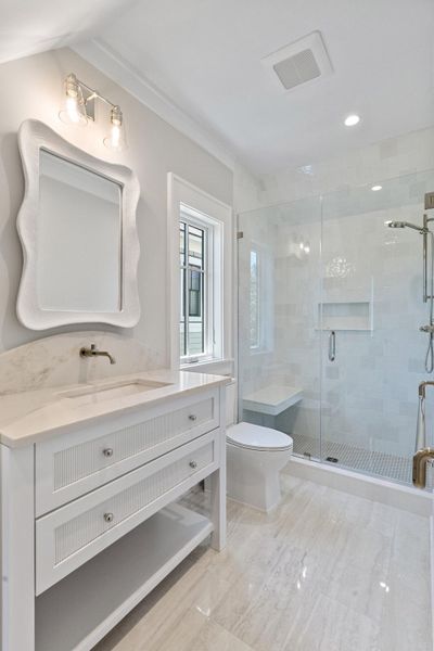 Furnished interior view inside a new home in , Charleston (Image 38).