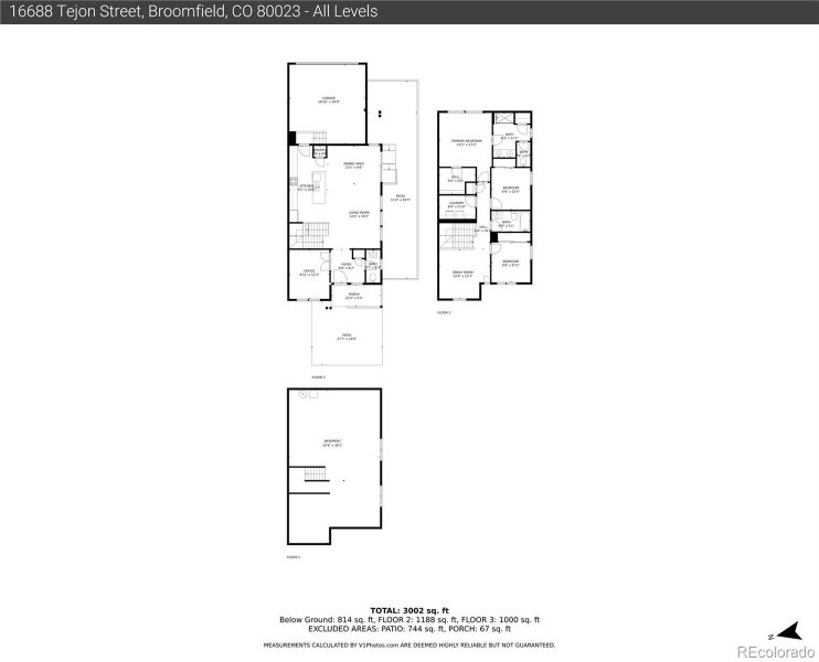 2D floor plan layout of this home in , Broomfield, CO (Image 7).