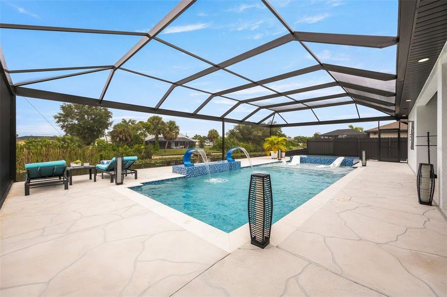 Exterior details and patio area of a home in , Cape Coral (Image 32).