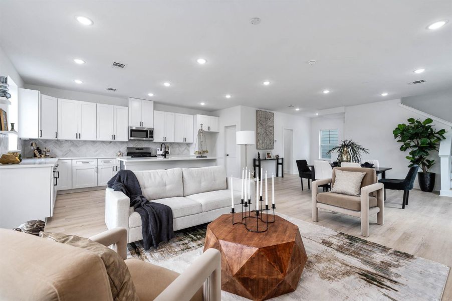Furnished interior view inside a new home in , Houston (Image 7).