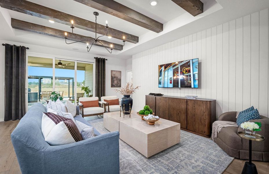 Representative furnished interior of a home built from the Prestige by Del Webb in Sun City Texas, Georgetown (Image 8).