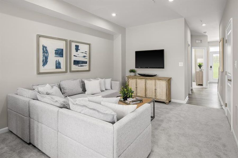 Representative furnished interior of a home built from the Traditional Clarendon by Ryan Homes in Northerly, Charlotte (Image 27).
