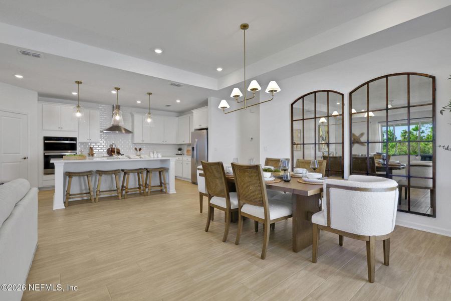 Furnished interior view inside a new home in Seminole Trace, Palm Coast (Image 38).