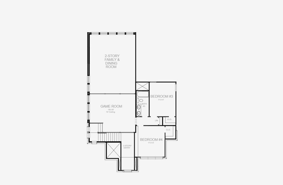 2D floor plan layout for the 2722H by Perry Homes in Juniper Springs 50', Lockhart, TX (Image 5). 2D floor plan layout for the 2722H by Perry Homes in Juniper Springs 50', Lockhart, TX (Image 5).