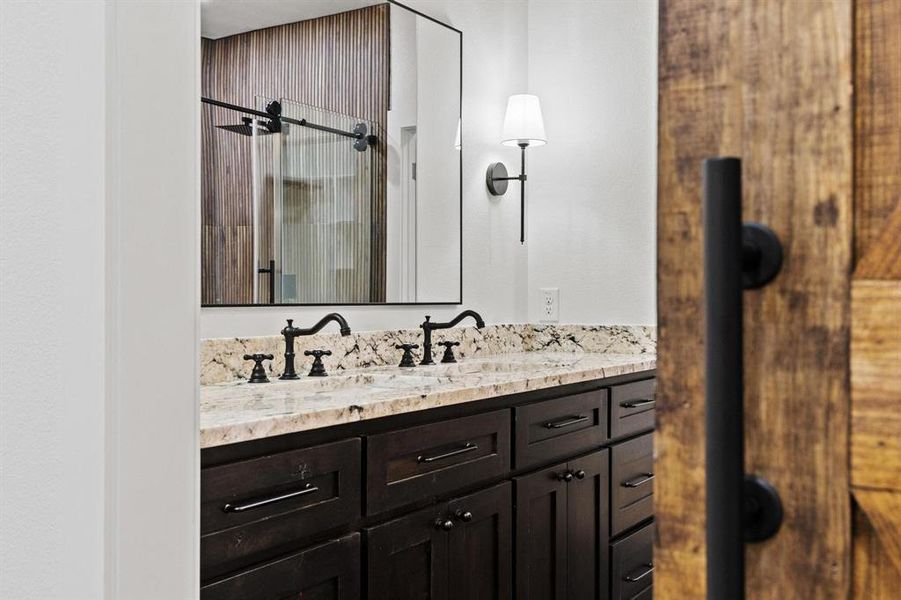 Close-up of interior finishes inside a home in , Bonham (Image 18).