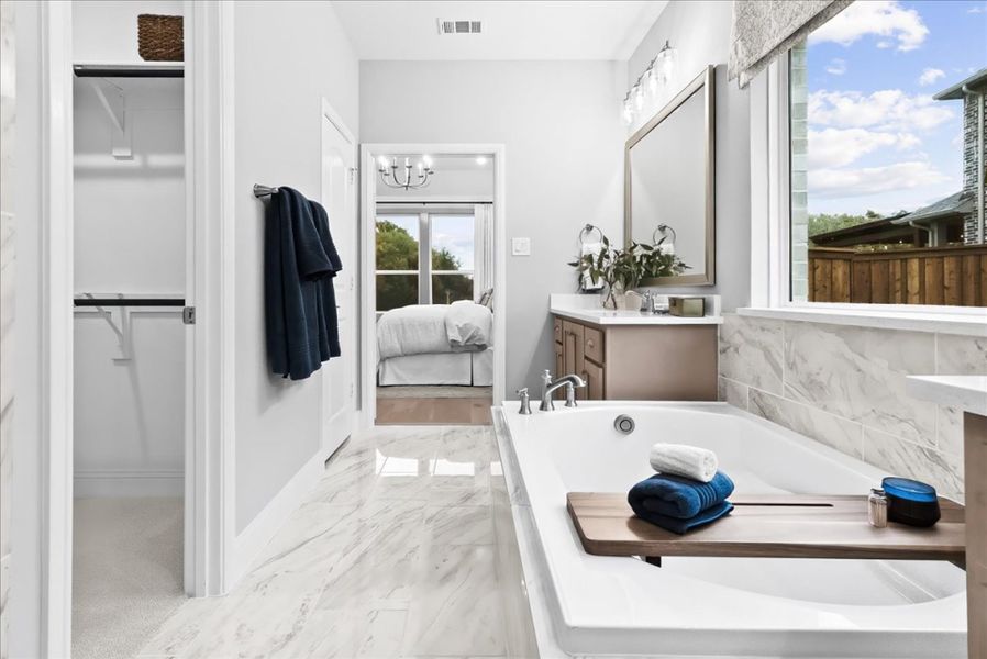 Furnished interior view inside a new home in Sutton Fields, Celina (Image 15).