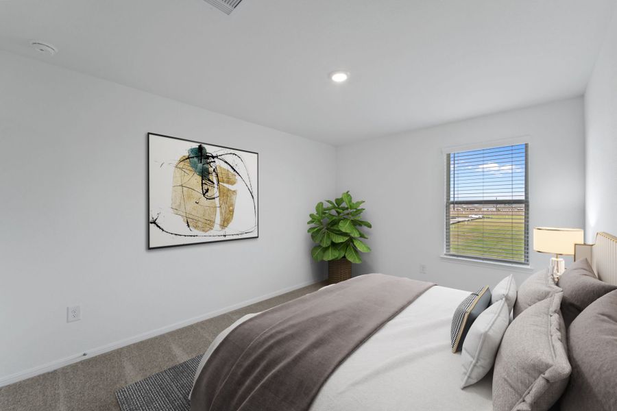 Virtually Staged Secondary Room