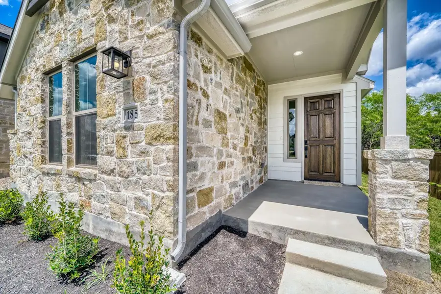 Exterior details and patio area of a home in , Buda (Image 3).