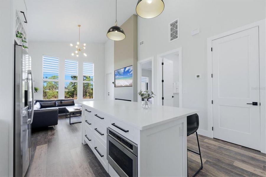 Furnished interior view inside a new home in , Port Charlotte (Image 8). Furnished interior view inside a new home in , Port Charlotte (Image 8).