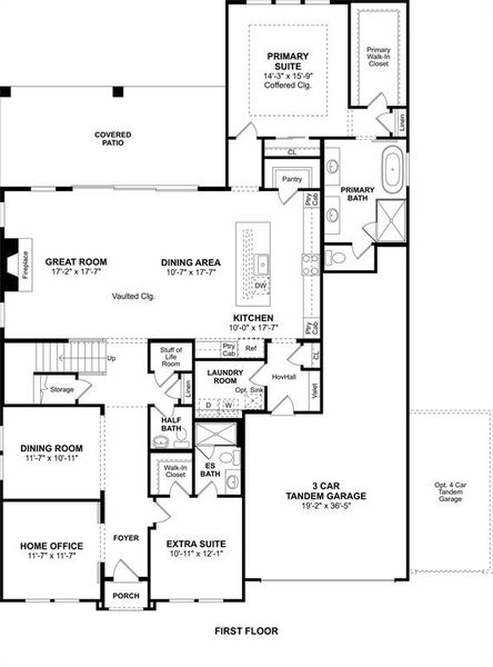 2D floor plan layout of this home in Wellington, Haslet, TX (Image 4).