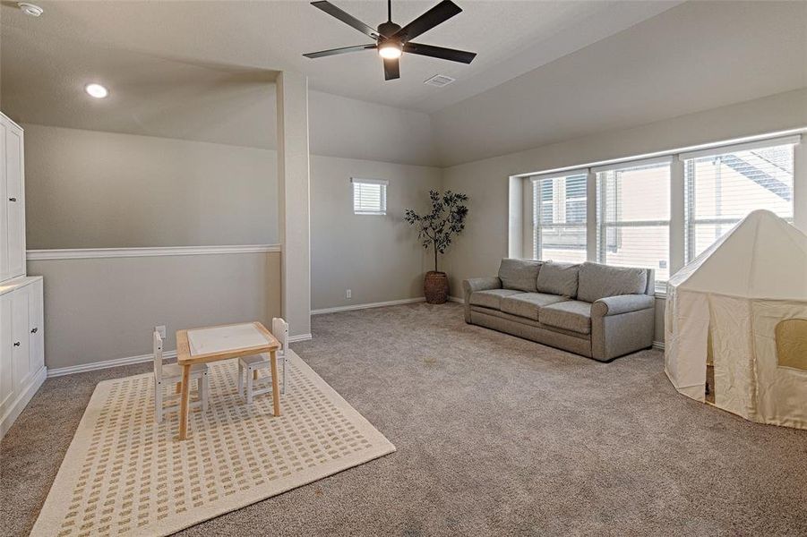 Furnished interior view inside a new home in Parks at Panchasarp Farms, Burleson (Image 14).
