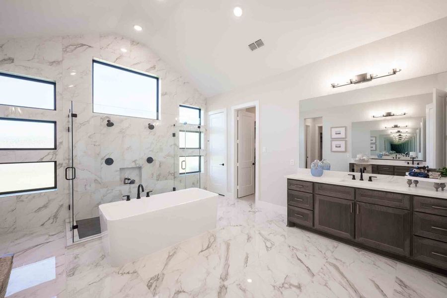 Representative furnished interior of a home built from the Meritage by Tri Pointe Homes in Legacy Grove 1/2 Acre, Montgomery (Image 26).