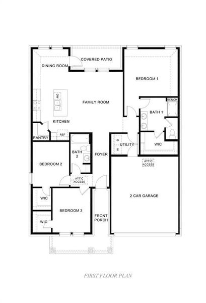 2D floor plan layout of this home in Windchime, Celina, TX (Image 2). 2D floor plan layout of this home in Windchime, Celina, TX (Image 2).