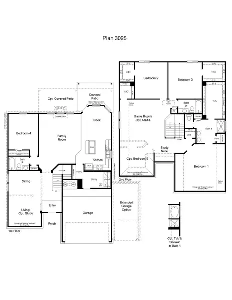 2D floor plan layout for the Kiawa by D.R. Horton in Southern Pointe, College Station, TX (Image 3). 2D floor plan layout for the Kiawa by D.R. Horton in Southern Pointe, College Station, TX (Image 3).
