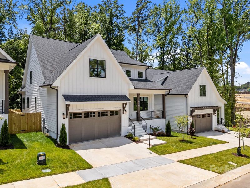 Front exterior of a new home in , Charlotte, NC, highlighting curb appeal (Image 20).