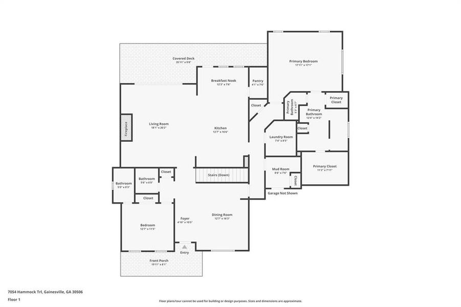 2D floor plan layout of this home in , Gainesville, GA (Image 5).