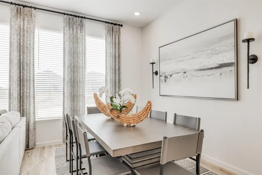 Furnished interior view inside a new home in Bridgeland, Cypress (Image 32).