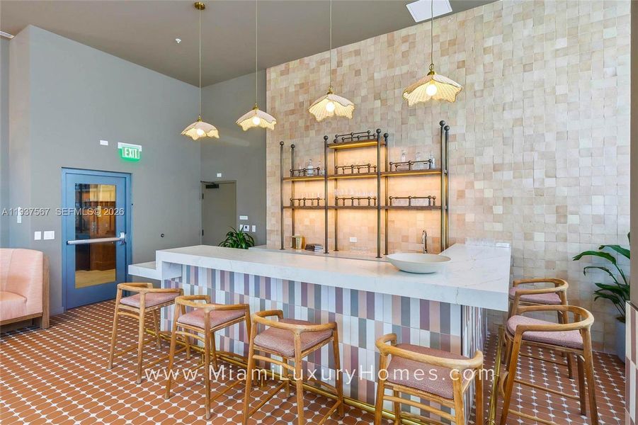 Furnished interior view inside a new home in , Miami (Image 11).