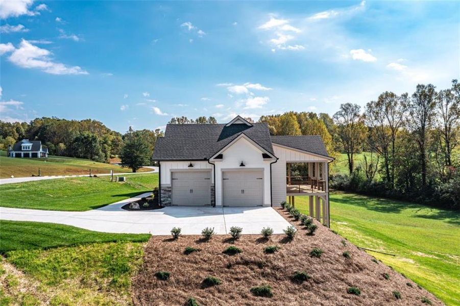 Front exterior of a new home in , Blairsville, GA, highlighting curb appeal (Image 35).