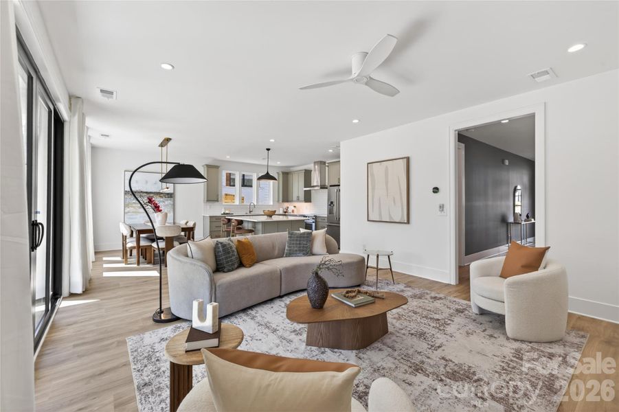 Furnished interior view inside a new home in , Charlotte (Image 19).