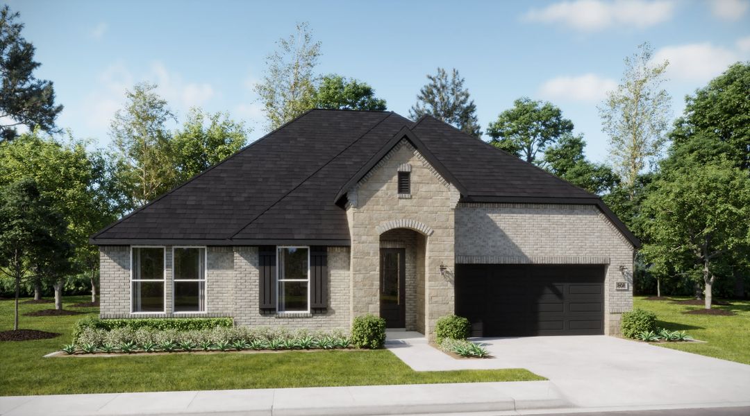 Representative exterior photo of a completed home built from the Helios by Risewell Homes in Coyote Crossing, Godley, TX (Image 4).
