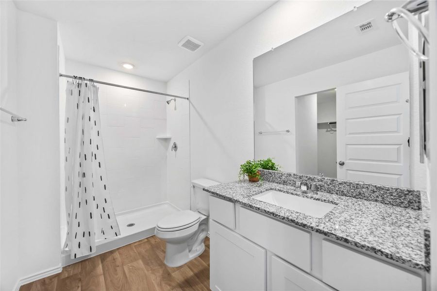 Furnished interior view inside a new home in Garver Heights, Houston (Image 7). Furnished interior view inside a new home in Garver Heights, Houston (Image 7).