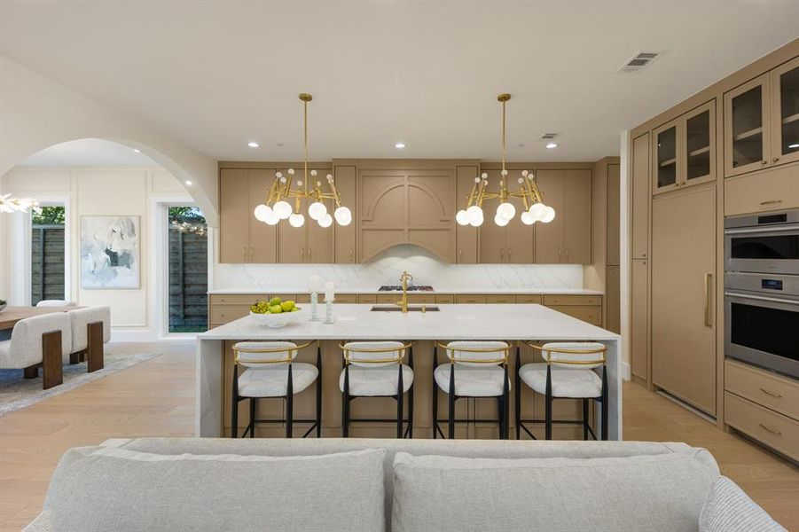 Furnished interior view inside a new home in , Dallas (Image 13).