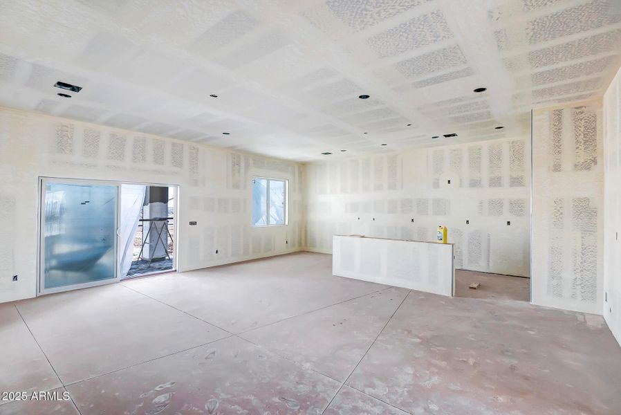 great room looking at kitchen