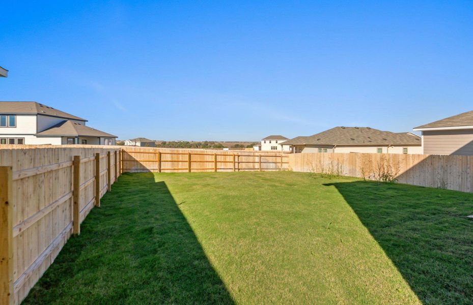 Exterior details and patio area of a home in Sonterra, Jarrell (Image 19).