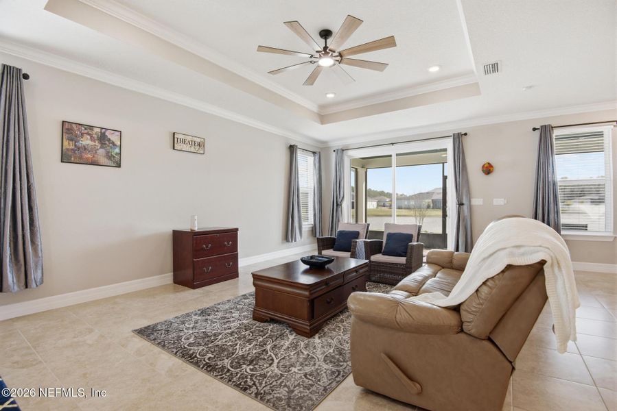 Furnished interior view inside a new home in , St. Augustine (Image 17).