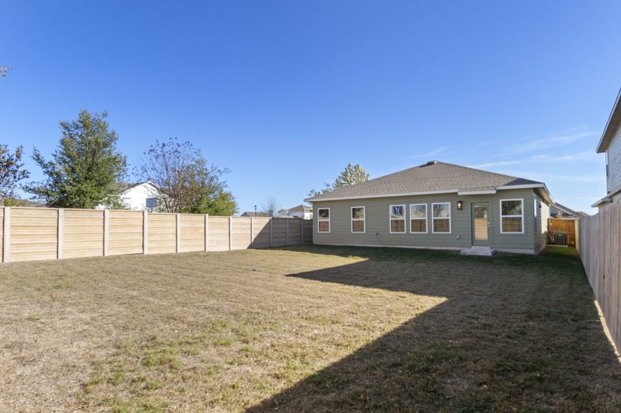 Exterior details and patio area of a home in Sonterra, Jarrell (Image 3).