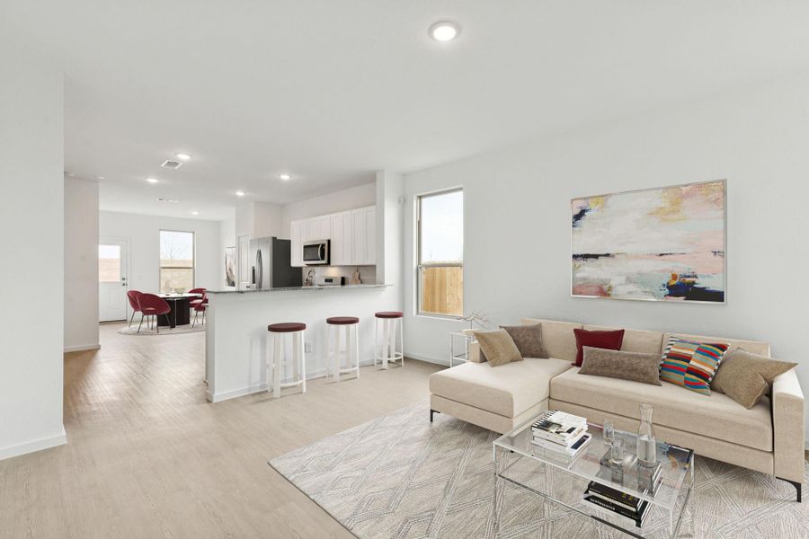 Furnished interior view inside a new home in River Ranch, Dayton (Image 10).