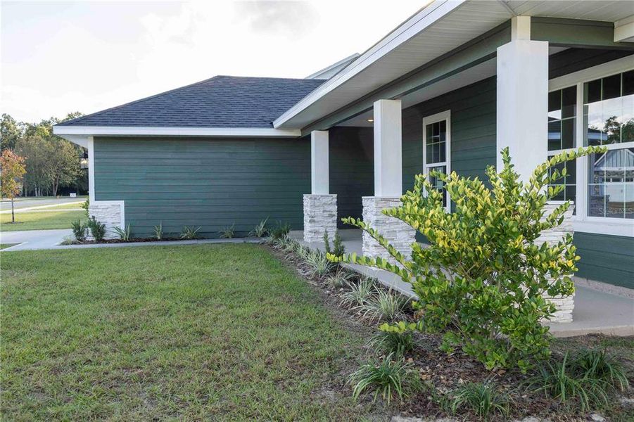 Exterior details and patio area of a home in The Preserve at Laurel Lake, Lake City (Image 33).