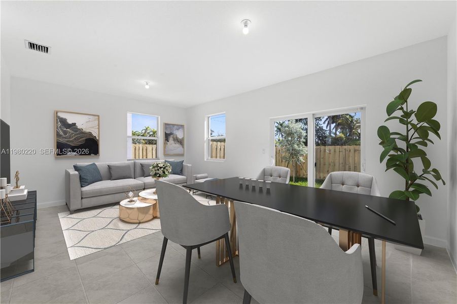 Furnished interior view inside a new home in , Homestead (Image 11).