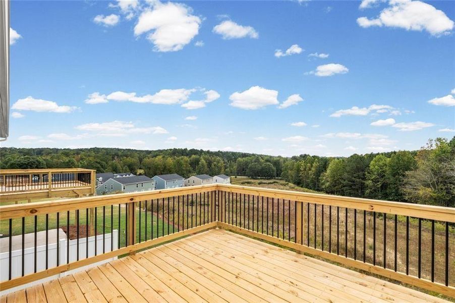 Exterior details and patio area of a home in Villas at Gold Creek, Dawsonville (Image 29).