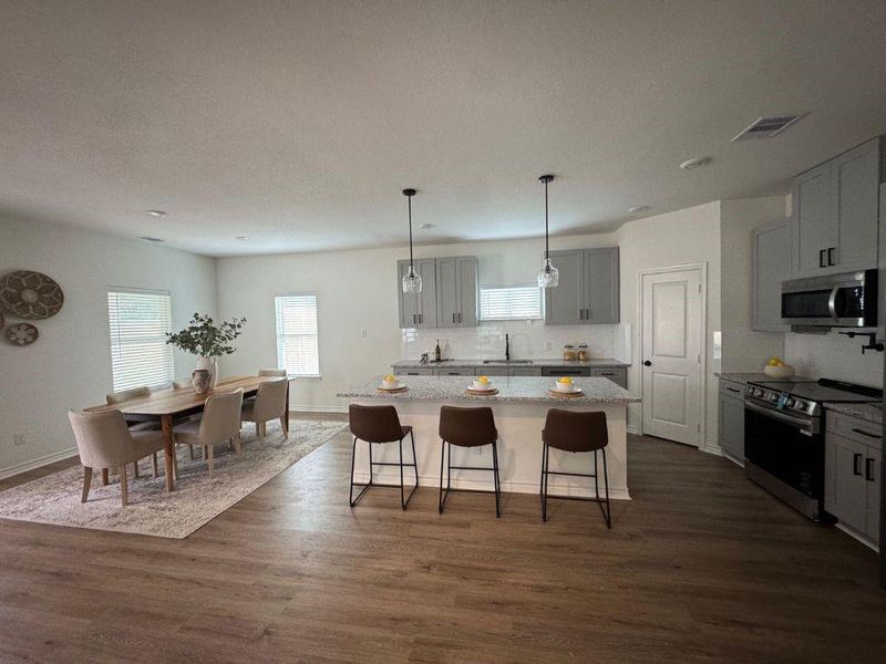 Furnished interior view inside a new home in Frontier Lakes, Willis (Image 3).