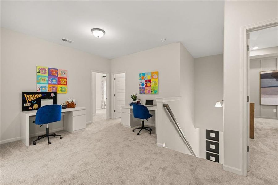 Furnished interior view inside a new home in Glen at Cave Springs, Douglasville (Image 32).