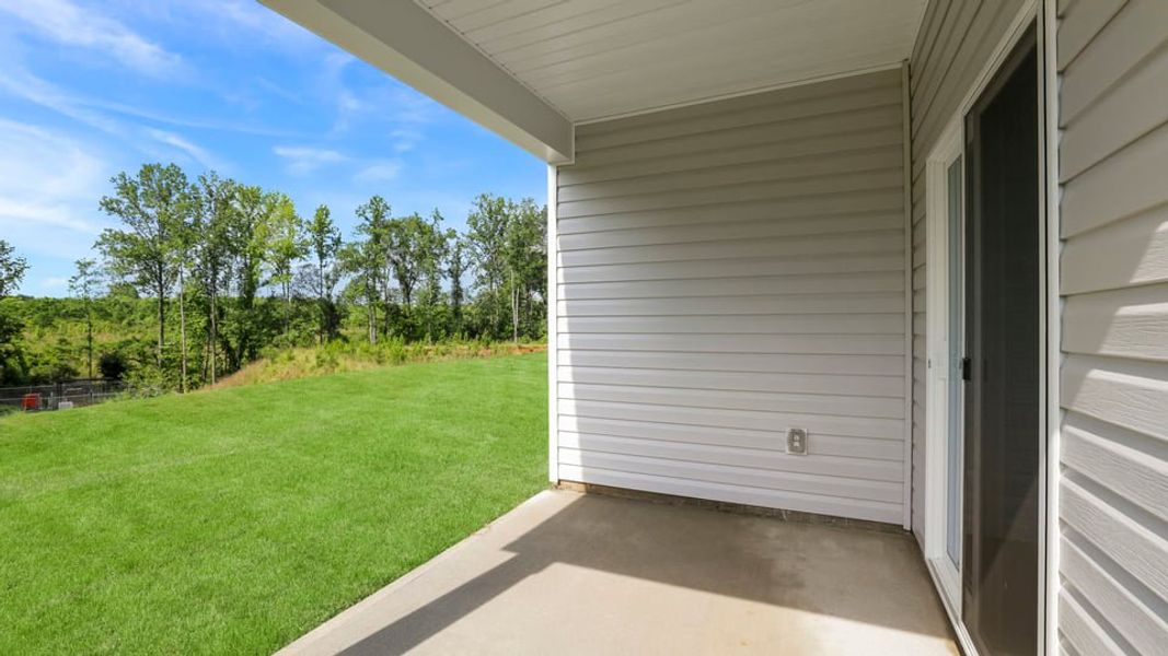 Exterior details and patio area of a home in Hunters Ridge, Woodruff (Image 22).