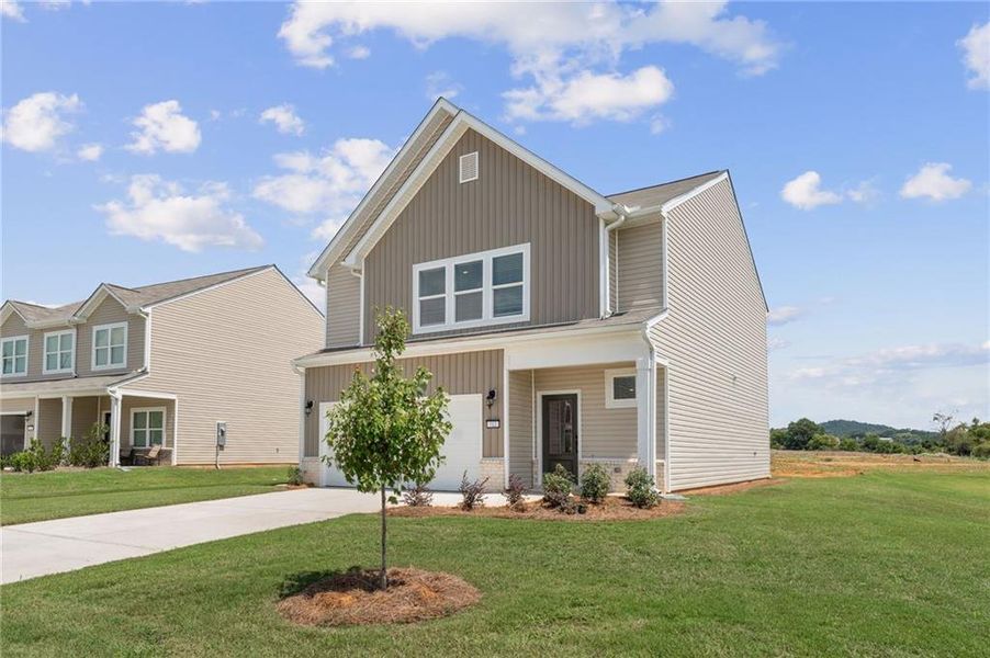 Front exterior of a new home in , Rockmart, GA, highlighting curb appeal (Image 15). Front exterior of a new home in , Rockmart, GA, highlighting curb appeal (Image 15).