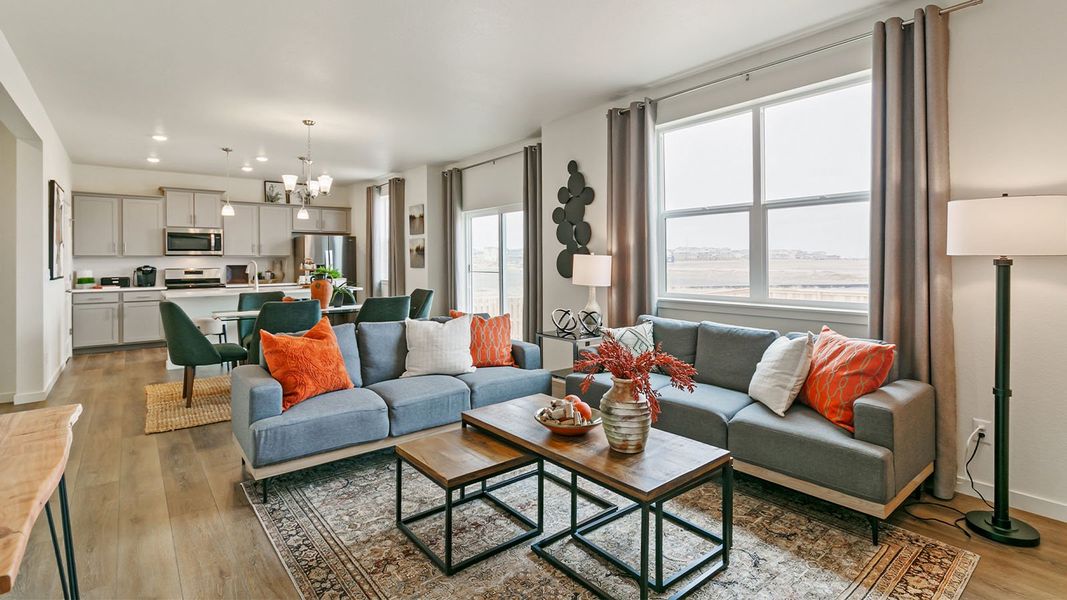 Furnished interior view inside a new home in Vista Meadows, Fort Lupton (Image 7).