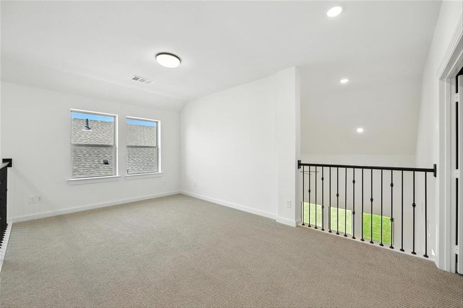 Spacious, unfurnished interior of a new home in Wildflower Ranch: 50ft. lots, Dish (Image 15). Spacious, unfurnished interior of a new home in Wildflower Ranch: 50ft. lots, Dish (Image 15).