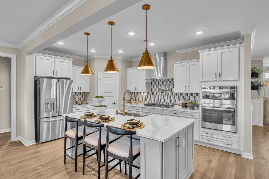 Furnished interior view inside a new home in Bridgewater - Shorehaven Village, Little River (Image 4).