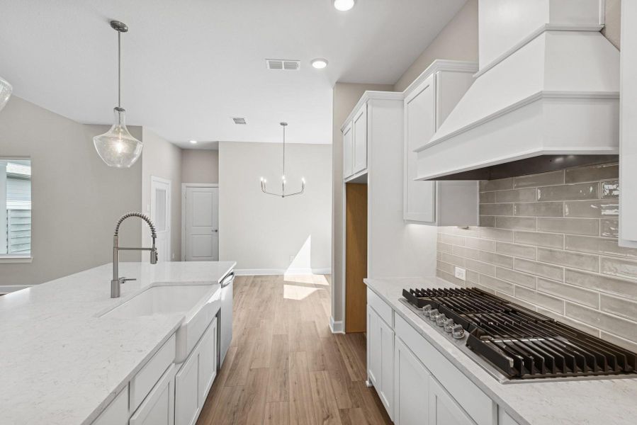 Furnished interior view inside a new home in Pomona 40' Homesites, Manvel (Image 7). Furnished interior view inside a new home in Pomona 40' Homesites, Manvel (Image 7).