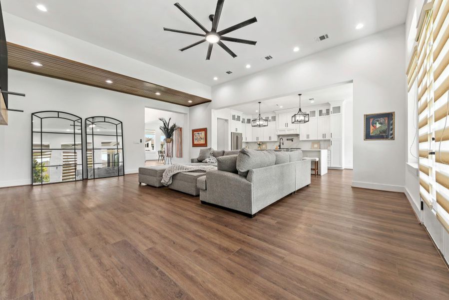 Living space open to kitchen Living space open to kitchen